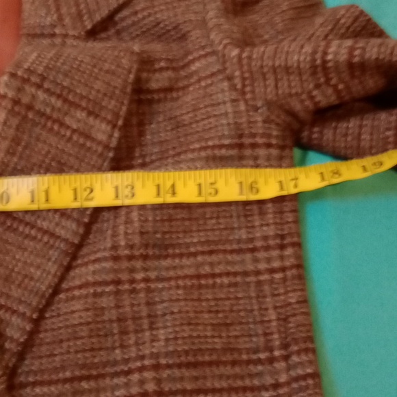 CASA DE LANA BROWN WOOL TWEED BLAZER, SIZE 5/6 - Picture 10 of 12
